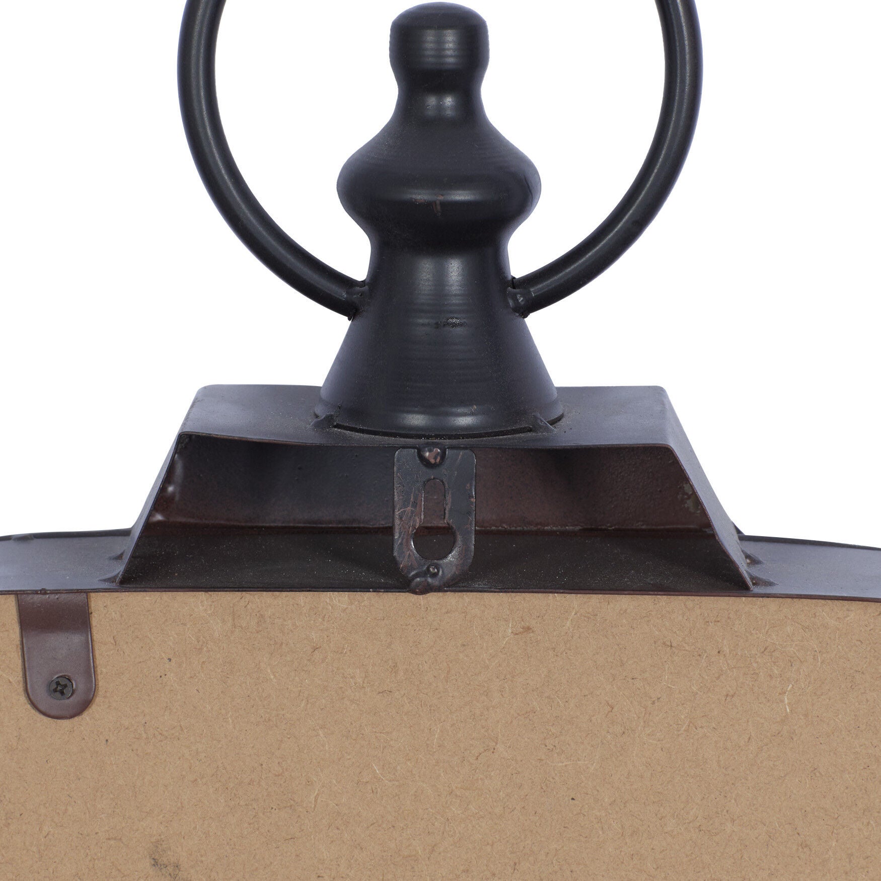 Black Vintage Metal Wall Clock, , on-hover image number 1