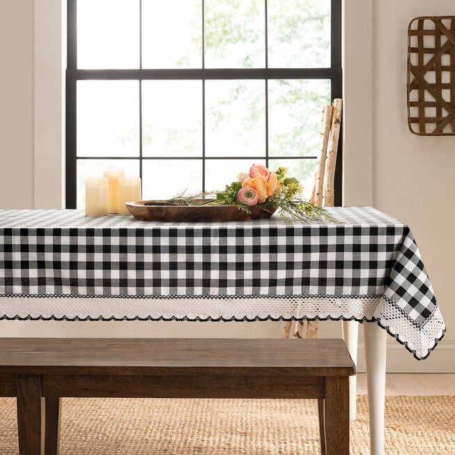 Buffalo Check Tablecloth - 60-in x 84-in, , alternate image number null