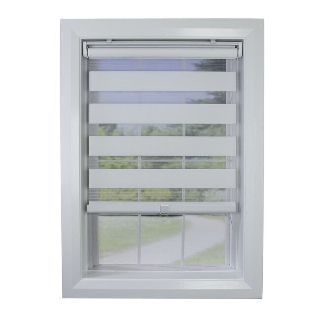 Cordless Zebra Slimline Privacy Window Shade Window, , on-hover image number null