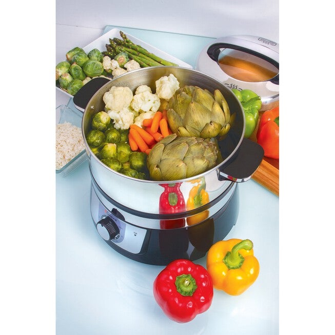 Euro Cuisine Stainless Steel Electric Food Steamer, , alternate image number 2