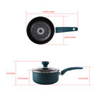 2 Quart Non Stick Aluminum Saucepan With Lid, , alternate image number null