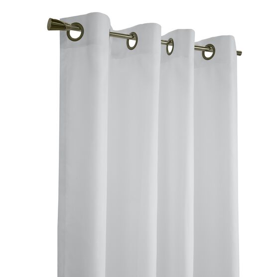Rhapsody Lined Grommet Ascot Valance and Panel Window Curtain, , alternate image number null