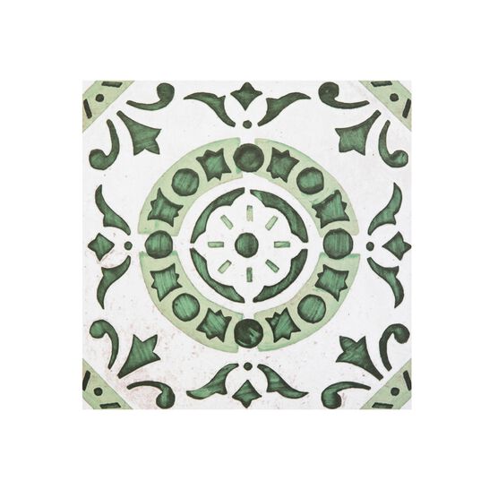 Retro 12" x 12" Self Adhesive Vinyl Floor Tile - 20 Tiles/20 sq. ft., GREEN, hi-res image number null