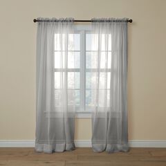 BH Studio Sheer Voile Rod-Pocket Panels, Set of 2