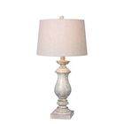 White Resin 29.5" Table Lamp, WHITE, hi-res image number null