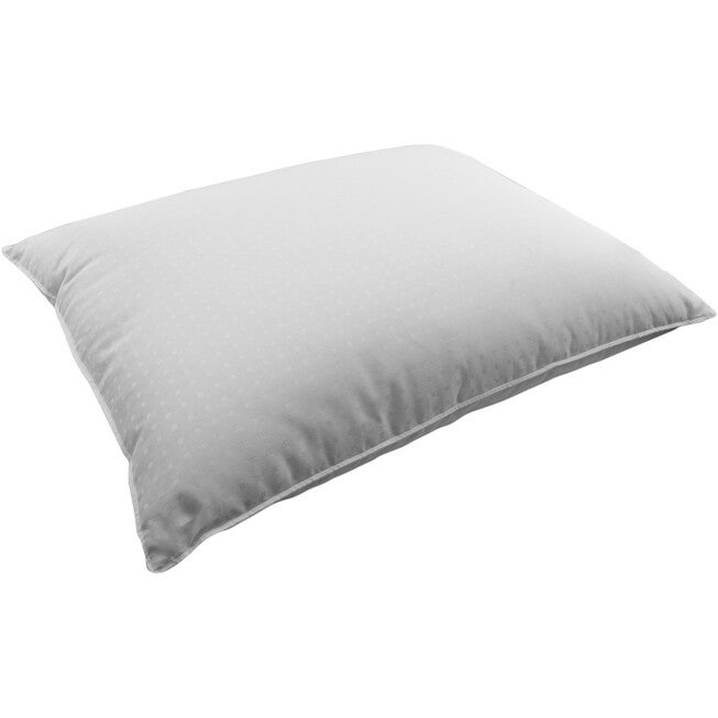 400TC Dobby Dot Down Filled Pillow All Position Sleepers, WHITE, hi-res image number null