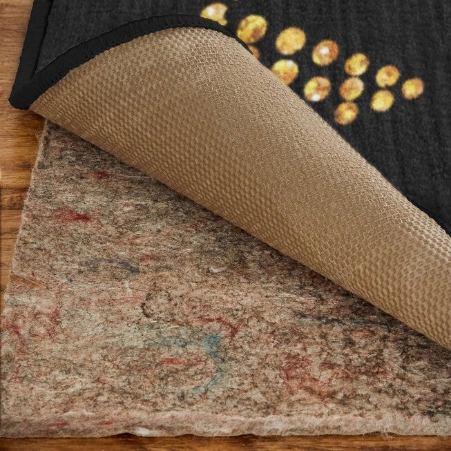 Holiday Trees Black Kitchen Rug, , alternate image number 2