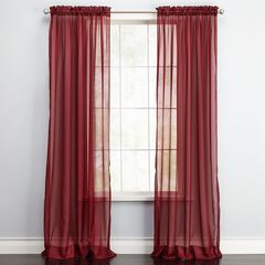 BH Studio Sheer Voile Rod-Pocket Panels, Set of 2
