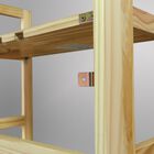 3-Shelf Folding Student Bookcase 20.75" Wide-Natural, , alternate image number null