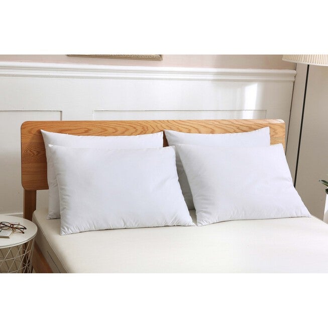 4 pack Soft Cover Nano Feather Filled Bed Pillows, , alternate image number 3