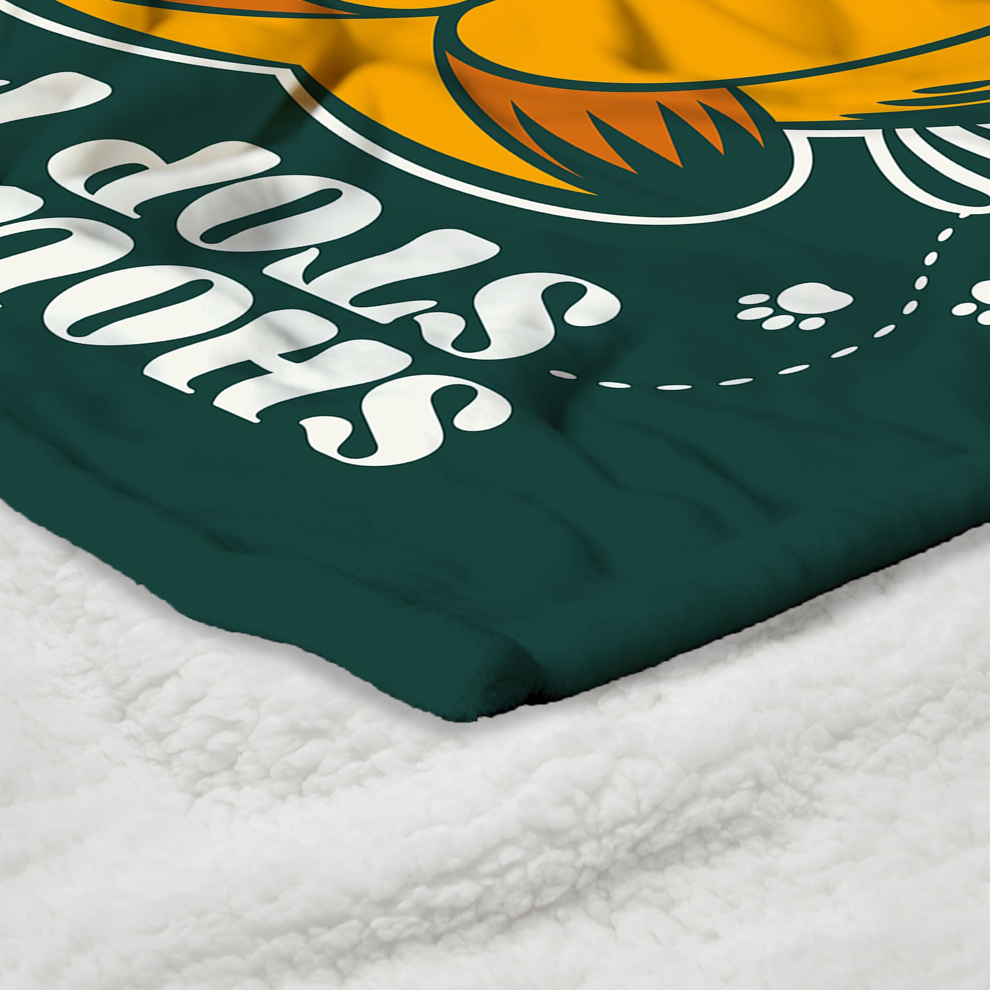 Nickelodeon Garfield Stop For Lunch Silk Touch Sherpa Throw Blanket 50x60 Inches, GREEN, alternate image number 4