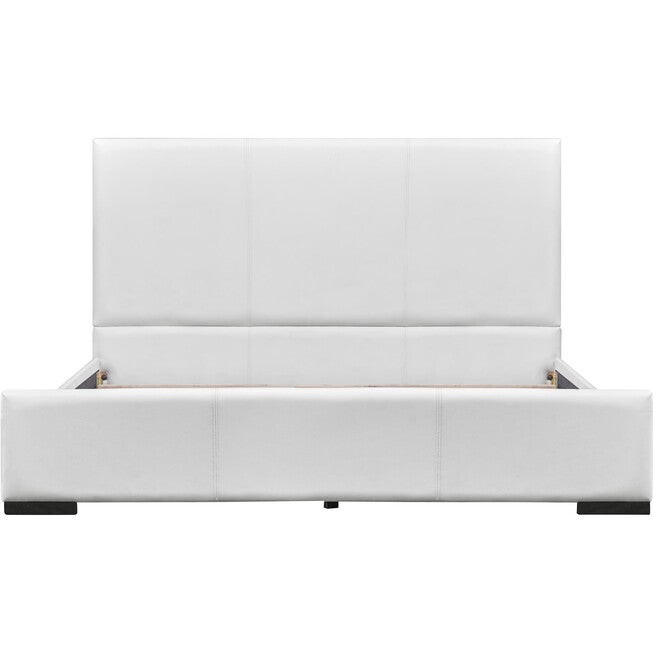 Abbey Platform Bed, Beige, Queen, WHITE, alternate image number 2