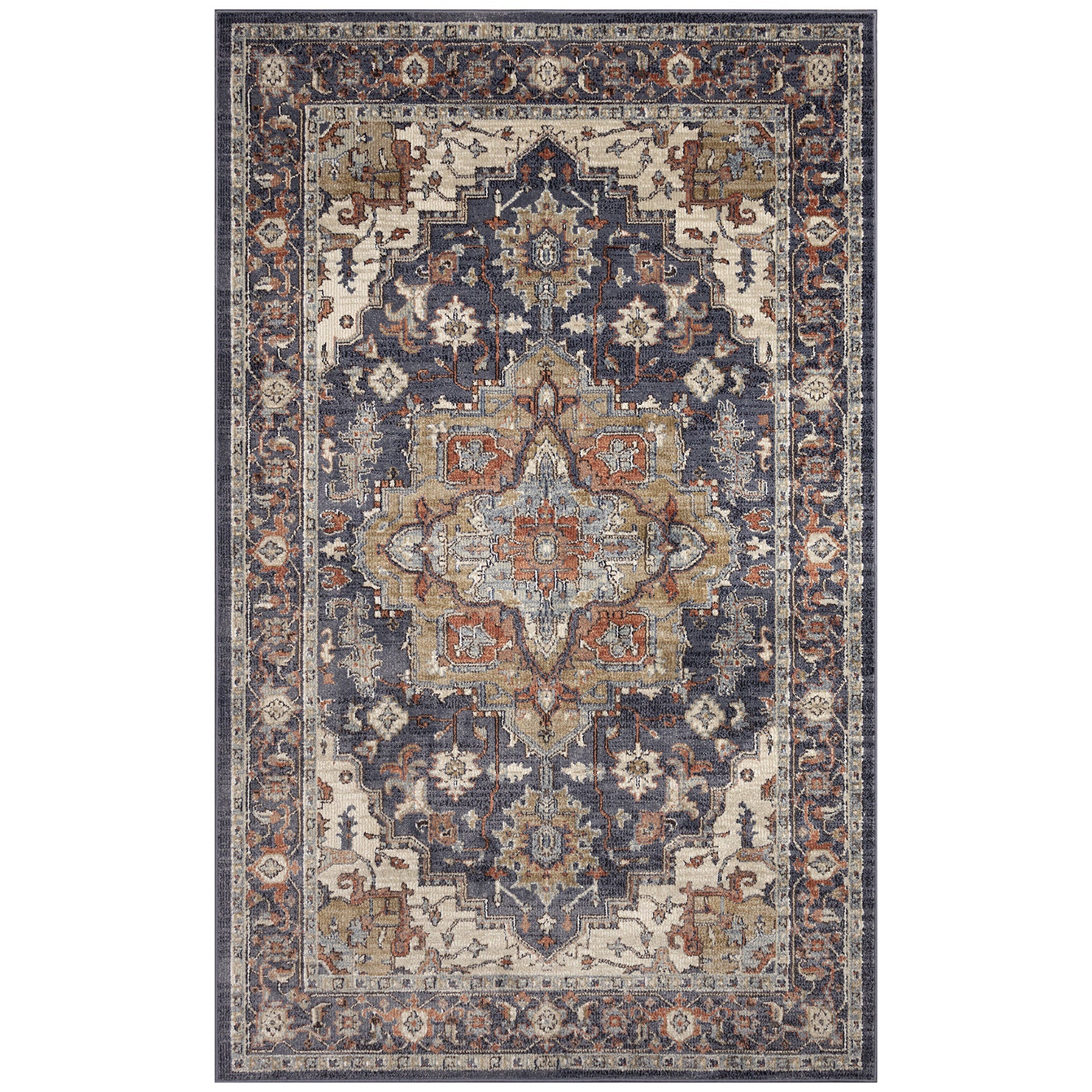 Ariana Heriz Indoor Area Rug Clay, NAVY, hi-res image number 0