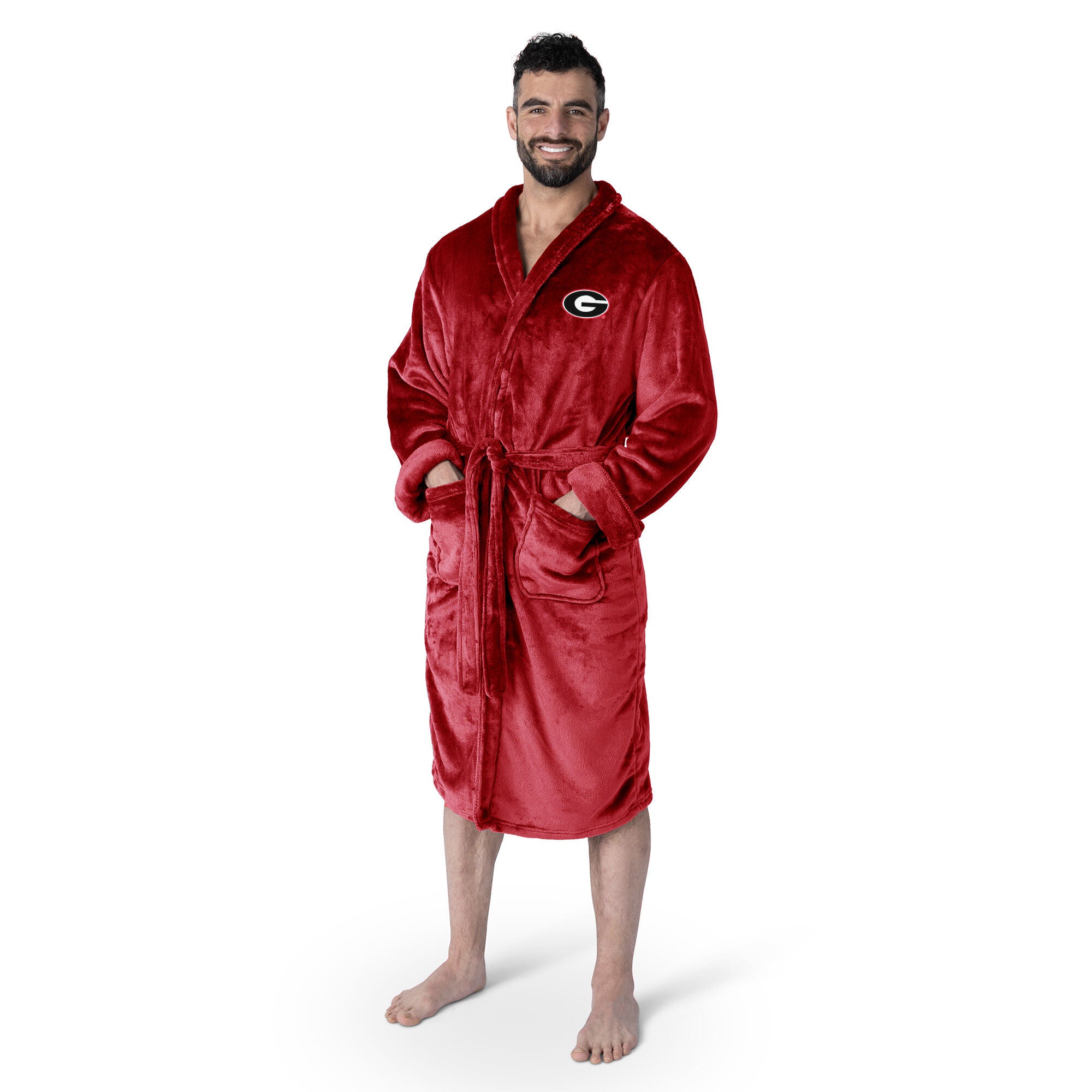 University of Georgia Bulldogs Red Unisex Robe Small/Medium, MULTI, hi-res image number 0