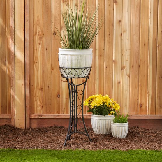 Curlicue Single Plant Stand, , alternate image number null