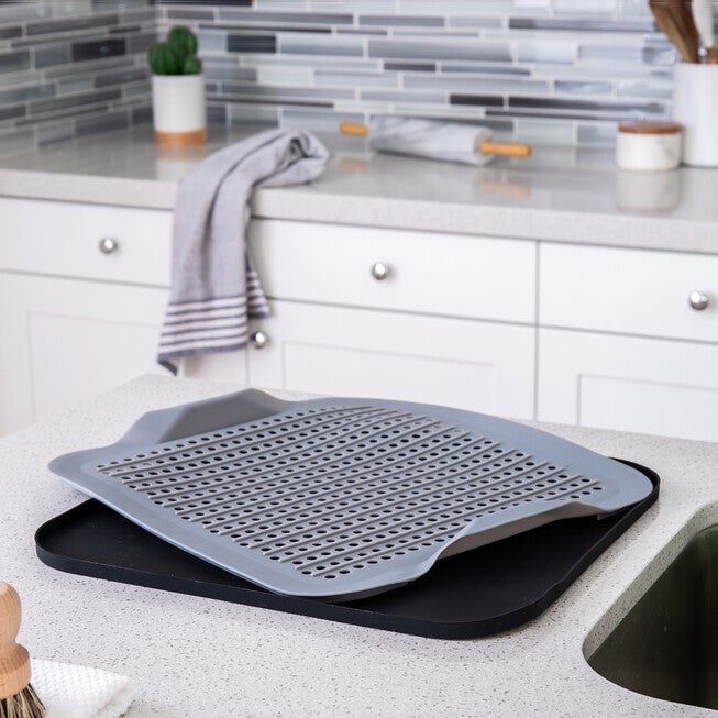 2-Piece Silicone Drying Mat, , on-hover image number 1