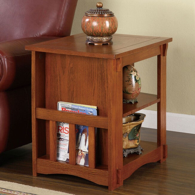 "Mission Oak" Magazine Cabinet Table, , on-hover image number 1