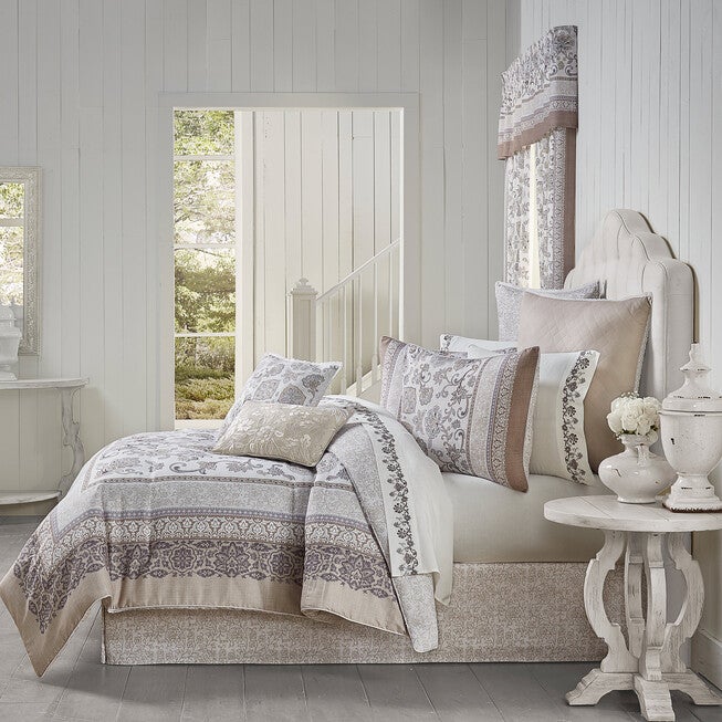 Chelsea Grey 4 Piece Comforter Set, GRAY, hi-res image number null