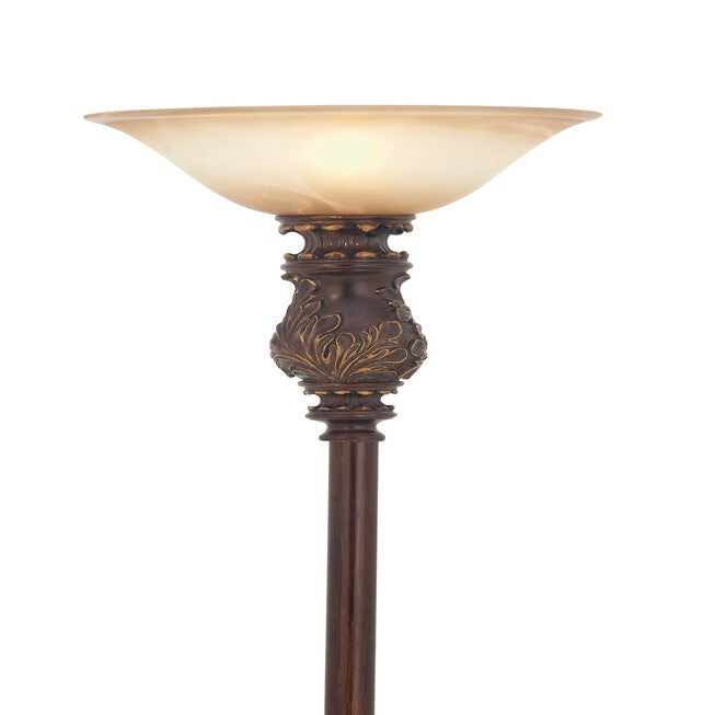 Brown Metal Traditional Floor Lamp, , on-hover image number 1