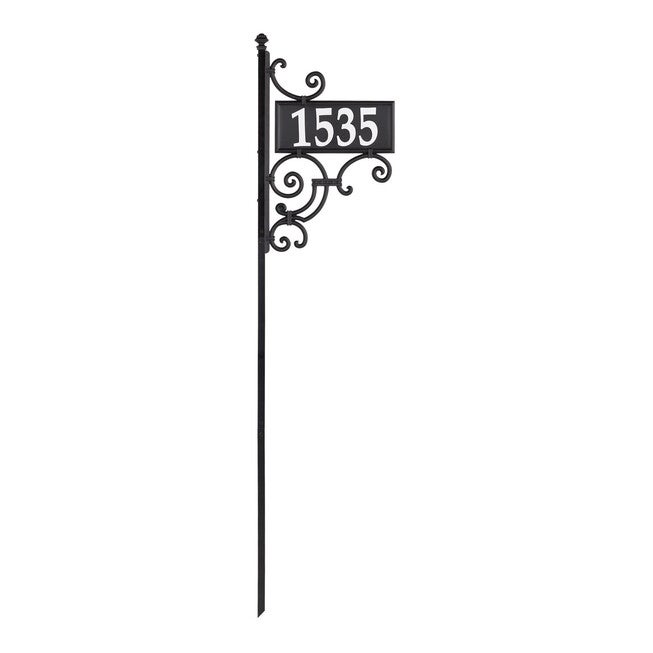 Nite Bright Ironwork Reflective Address Post Sign, , alternate image number 3
