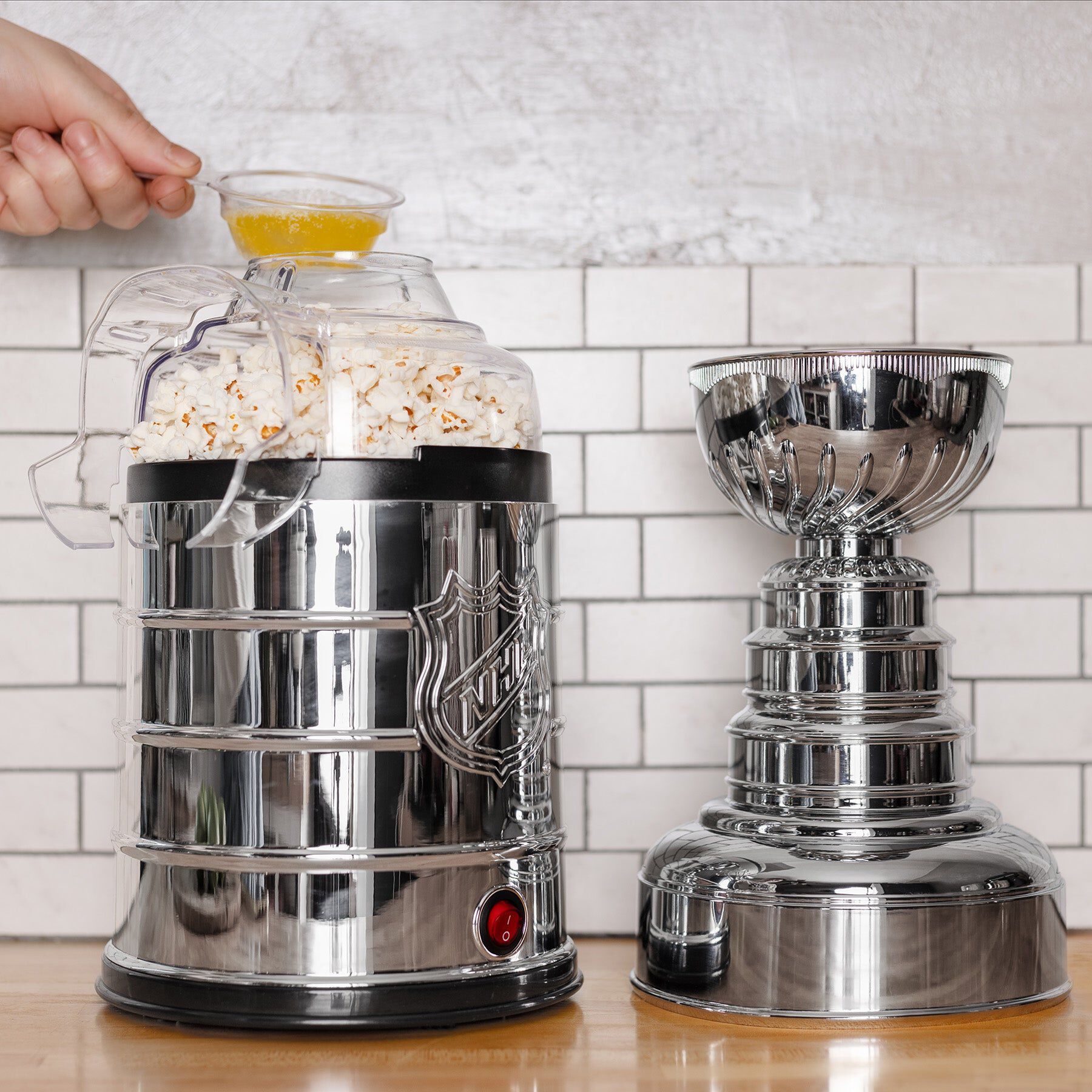 National Hockey League Stanley Cup Hot Air Popcorn Maker, SILVER, alternate image number 4