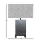 Grey Polystone Transitional Table Lamp, , alternate image number null