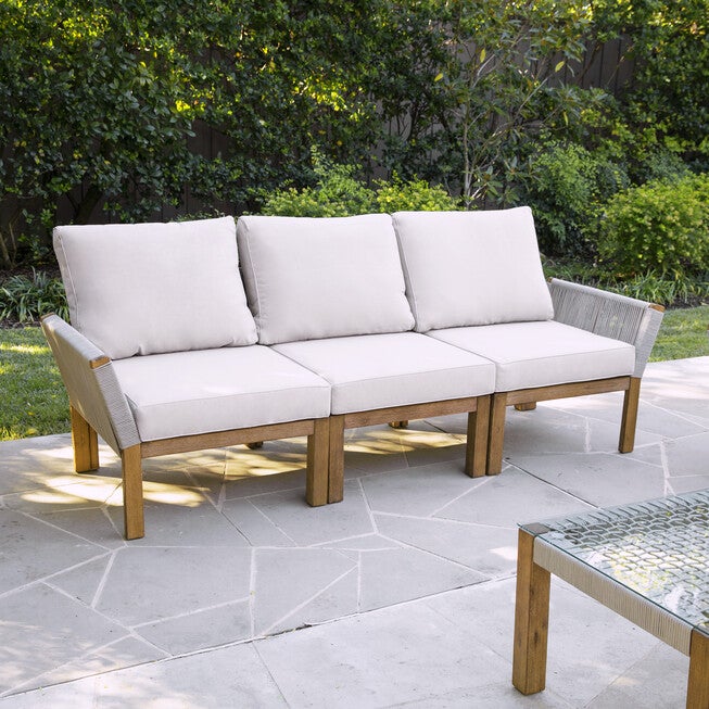 Brendina Outdoor 3-Seater Sofa, NATURAL, hi-res image number 0