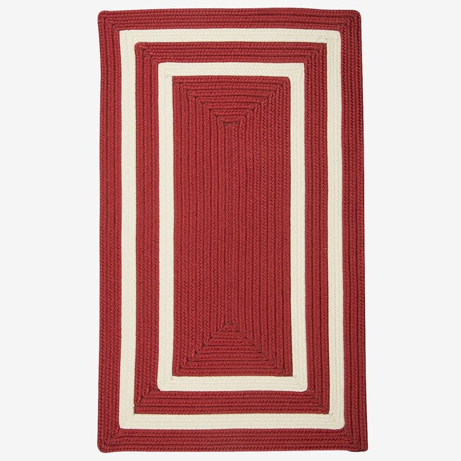 Double Border Rug, RED, hi-res image number 0