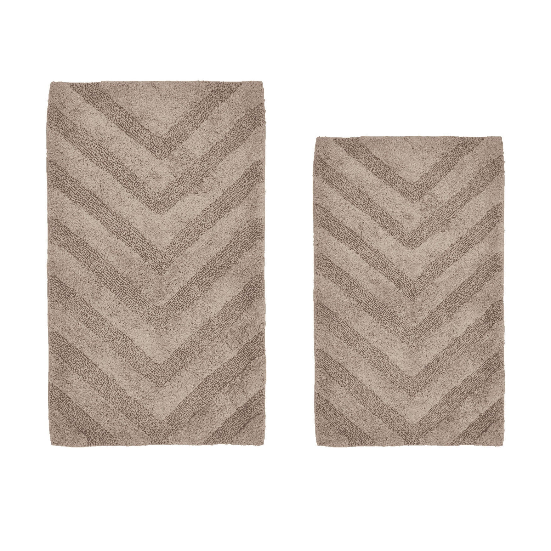 Hugo Collection 100% Cotton 2 Piece (21 inches X 34 inches | 24 inches X 40 inches) Bath Rug Set, SAND, hi-res image number 0