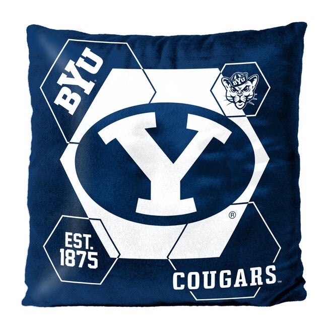 BYU Connector Velvet Reverse Pillow, MULTI, hi-res image number 0