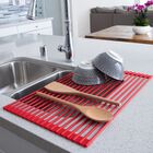 Over Sink Roll-Up Drying Rack, RED, hi-res image number null