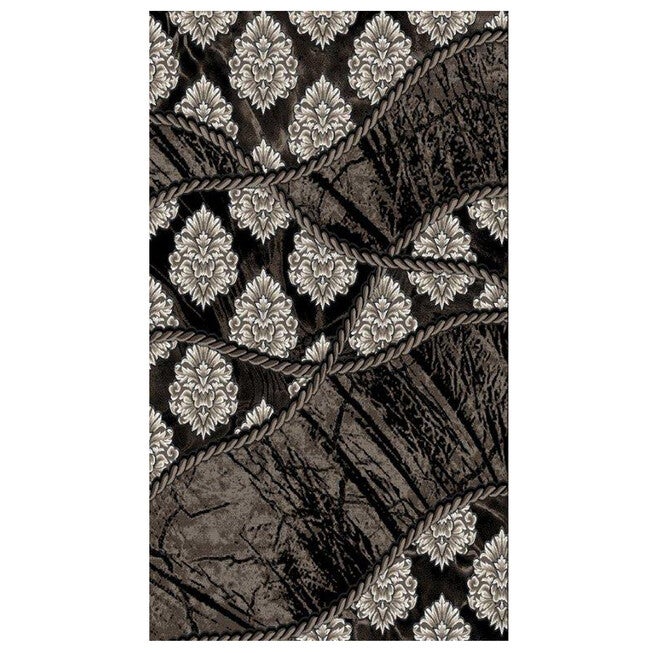 Jewel 8' x 10' Area Rug, BROWN BLACK, hi-res image number 0