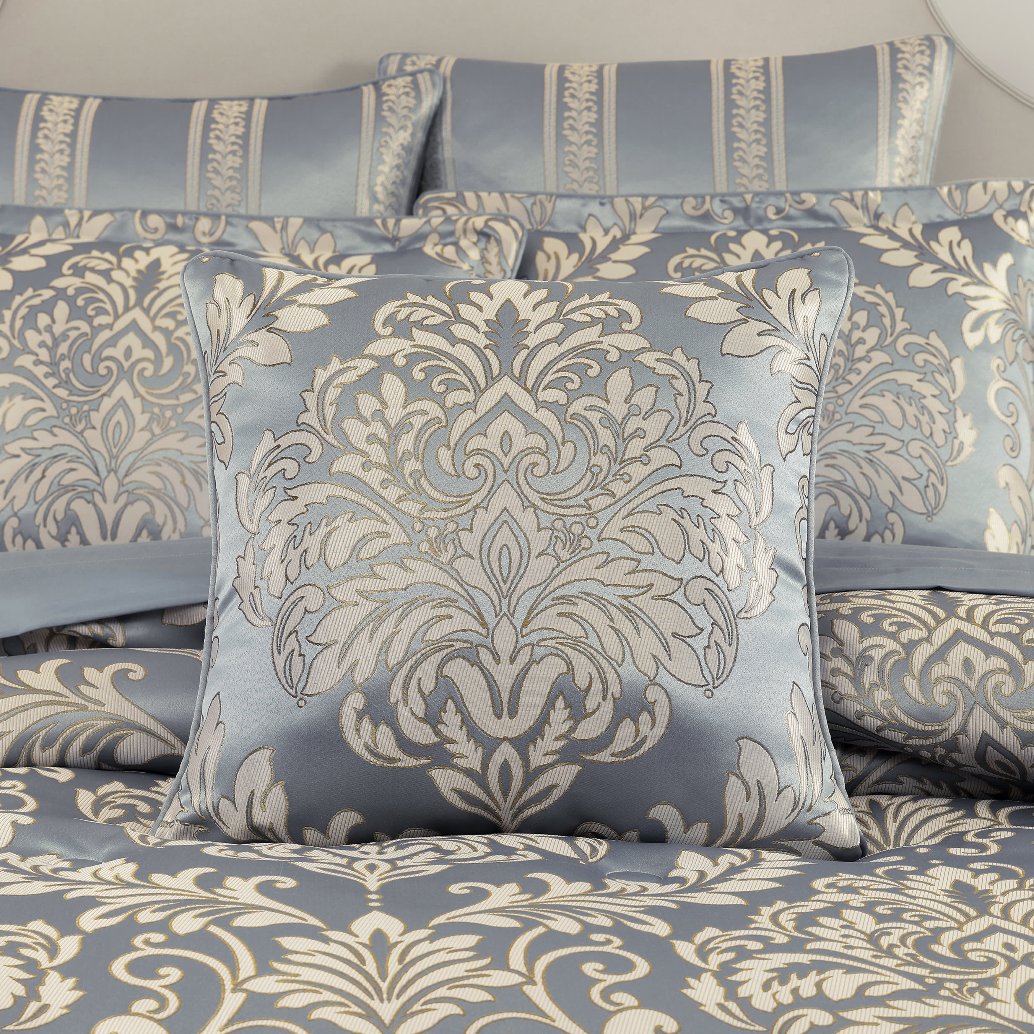 Lorenzo 20 Inch Square Decorative Throw Pillow, BLUE, alternate image number 1