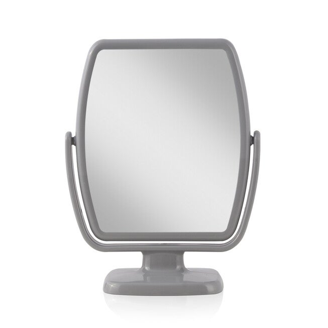 GEO Dual-sided Acrylic Vanity Mirror, GRAY, hi-res image number 0