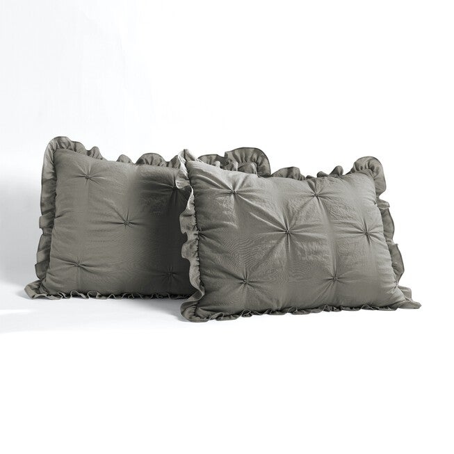 Ravello Pintuck Ruffle Skirt Bedspread 3 Pc Set, , alternate image number 10