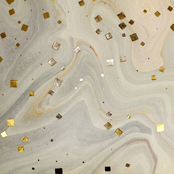 Edie@Home Quartz Marble Metallic Decorative Pillow Dec Pillow, , alternate image number null