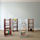 3-Shelf Folding Bookcase 14" Wide-Mahogany, , alternate image number null