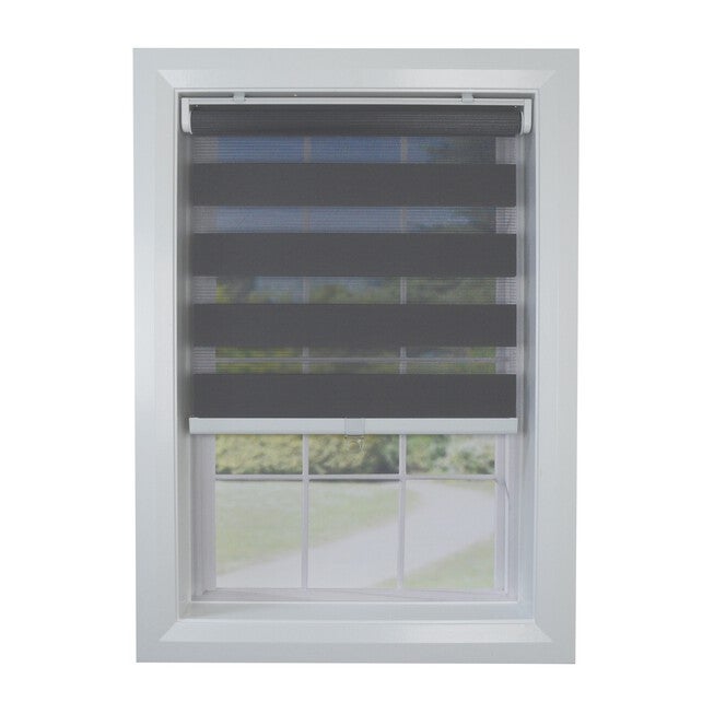 Cordless Zebra Slimline Privacy Window Shade Window, , alternate image number null