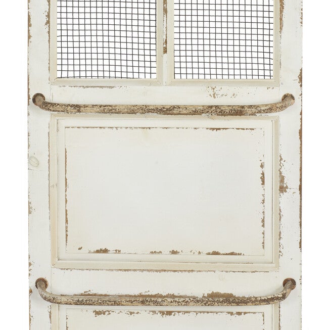 Cream Farmhouse Abstract Wood Wall Décor, , alternate image number null