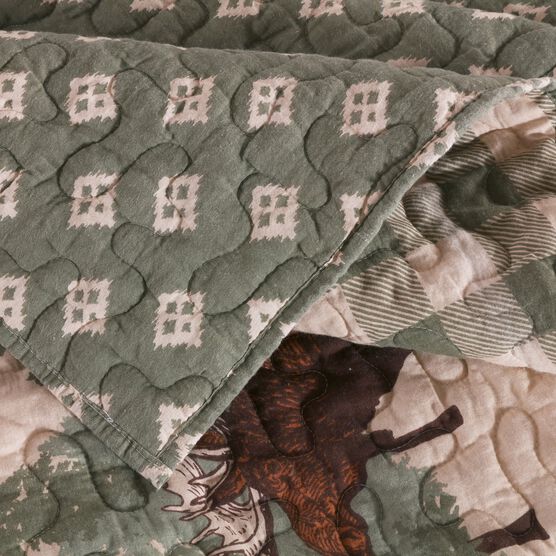 Moose Creek Quilted Throw Blanket, , alternate image number null