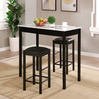 3 Pc Tavern Set With Faux Marble Top, , alternate image number null