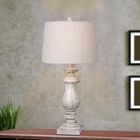 White Resin 29.5" Table Lamp, , on-hover image number null