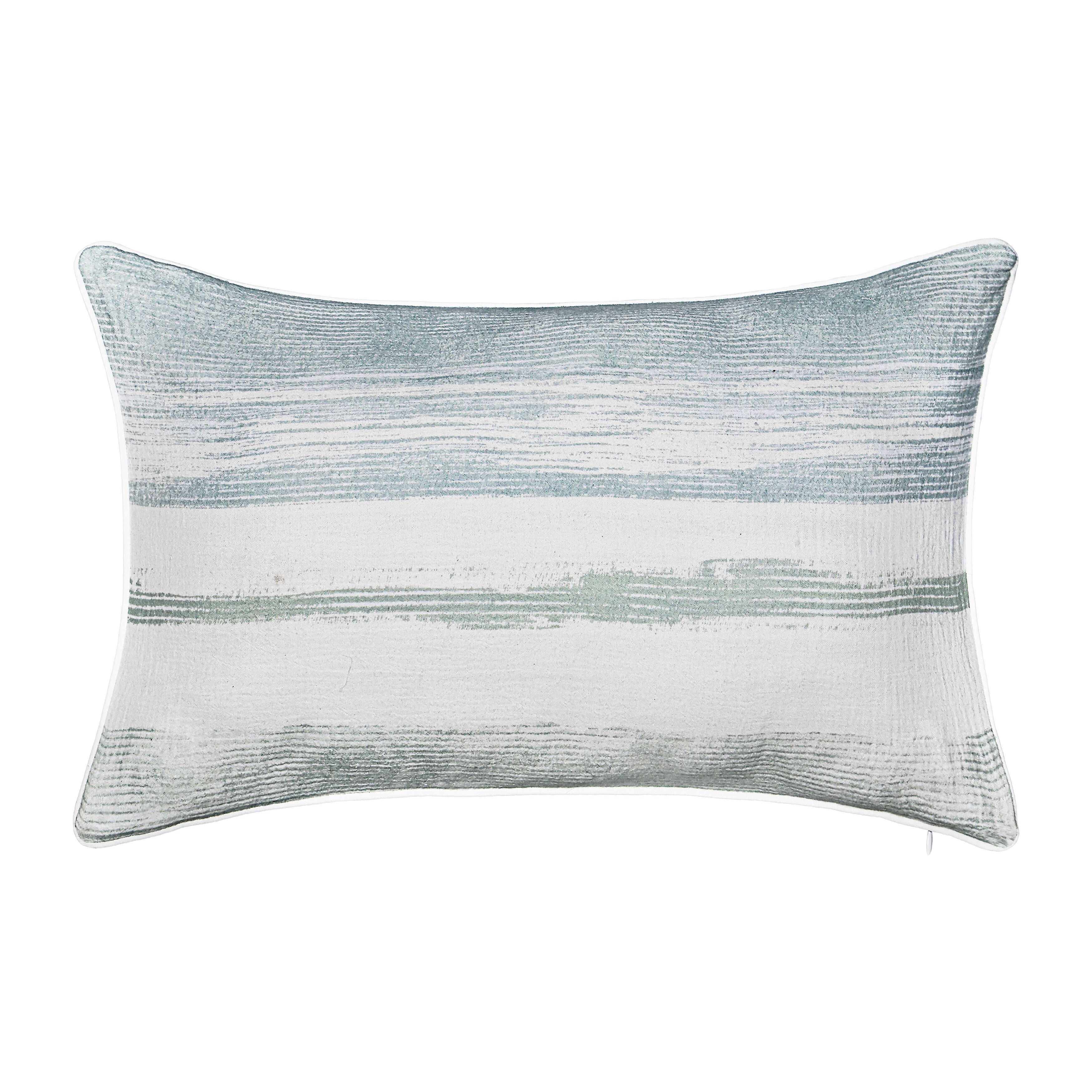 SURF BOUDOIR DECORATIVE THROW PILLOW, AQUA, alternate image number 2