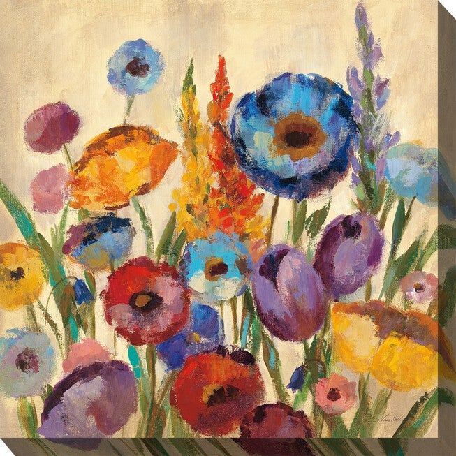 Jovial Blooms Outdoor Wall Art, MULTI, hi-res image number 0