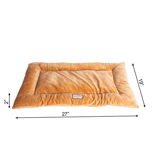 Pet Bed Mat, Dog Crate Soft Pad With Poly Fill Cushion, Medium Earth Brown, , alternate image number null