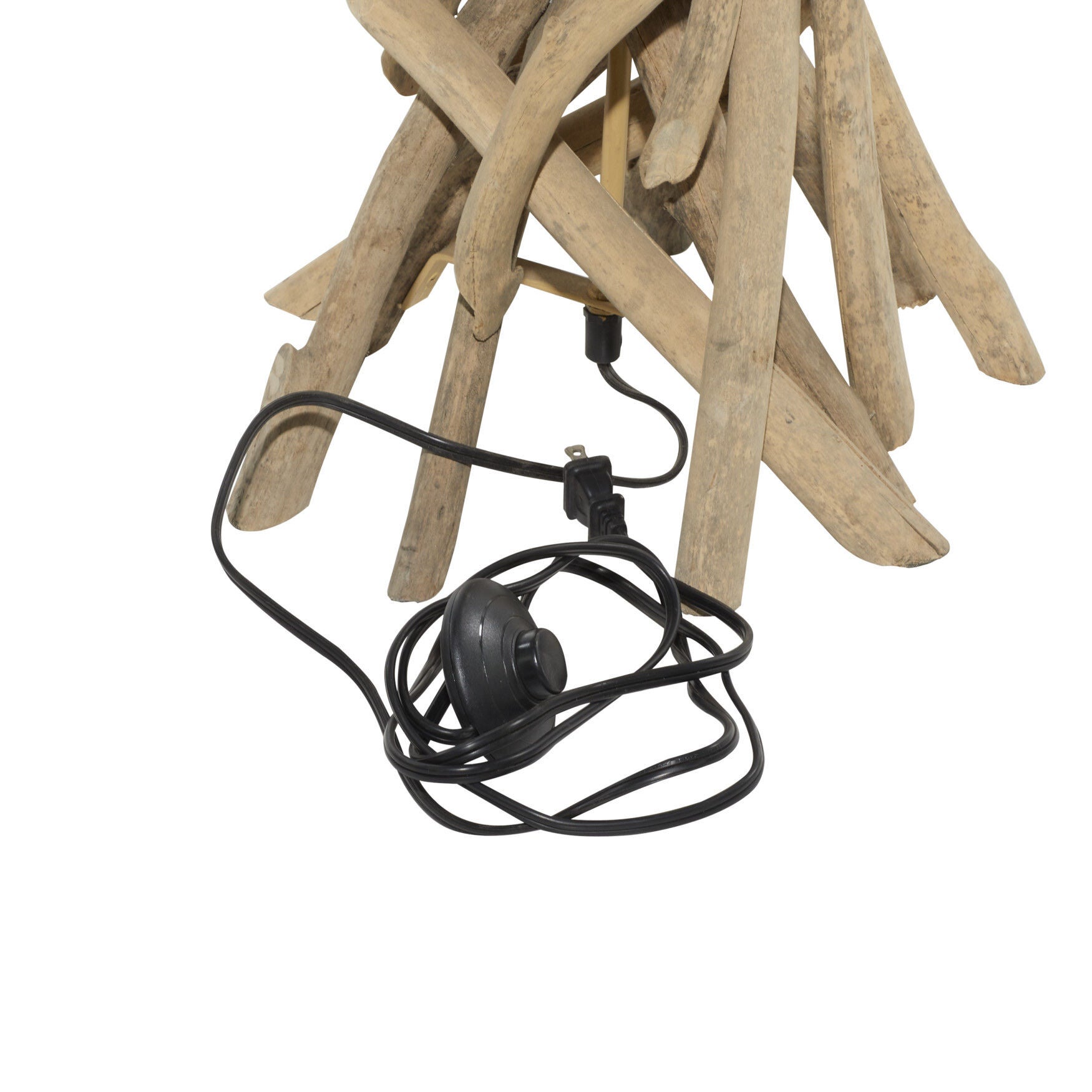 Beige Wood Rustic Floor Lamp, , alternate image number 4