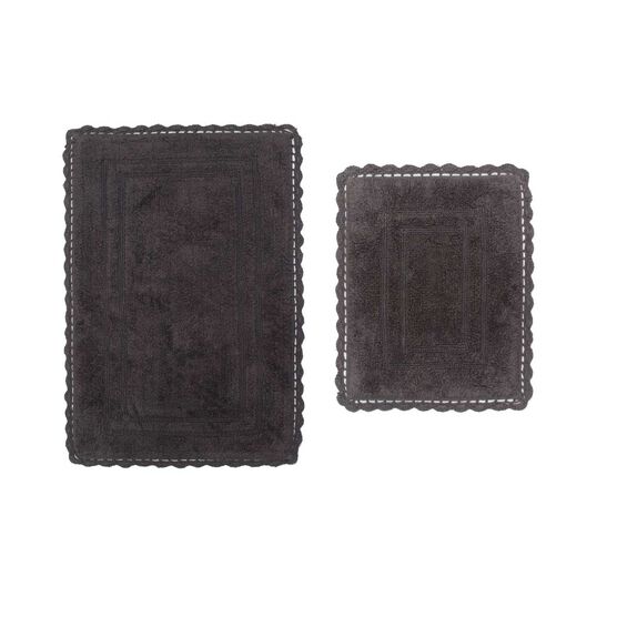 Casual Elegence 2 Piece Bath Rug Collection, GREY, hi-res image number null