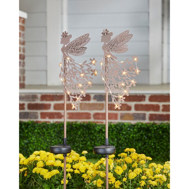 Fairy Solar Garden Stake, METAL, hi-res image number 0