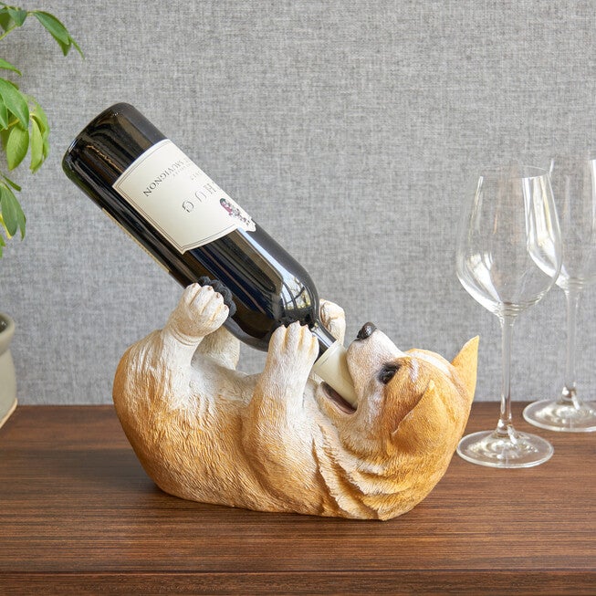 Corgi Wine Bottle Holder By True, , on-hover image number null