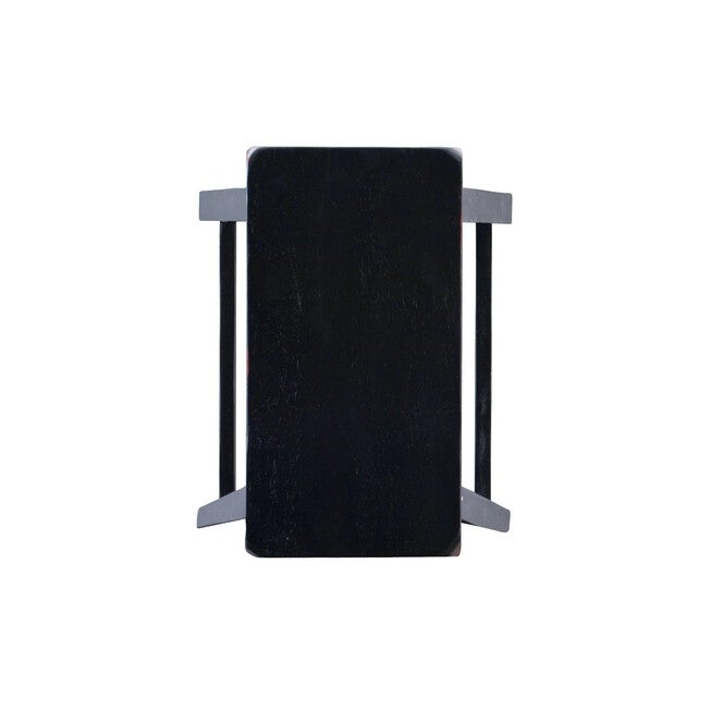 Antique Black with Sand Through Terra Cotta Bar Stool, 29 inches Seat Height, , alternate image number null